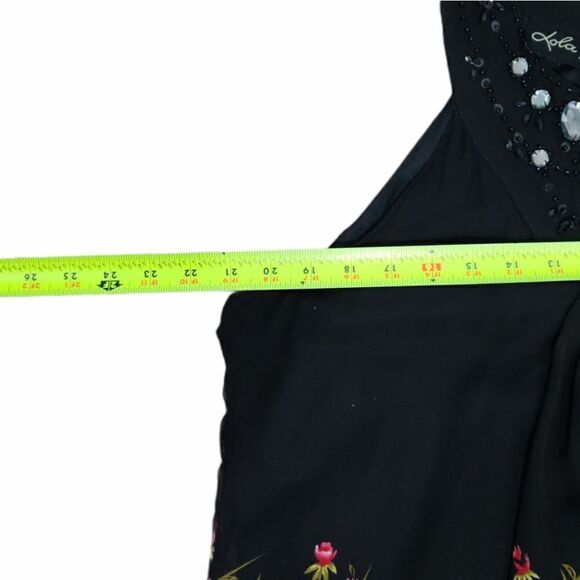 Lola P. Chiffon Shift Colorful Floral C
Black Dress Embellished Neck Pullover XL - Picture 14 of 16